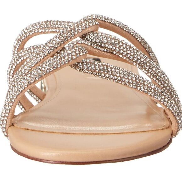 NINE WEST Iria5 Women's 6.5M Sandal Slip-on Blush Gold Wedding - Picture 6 of 7